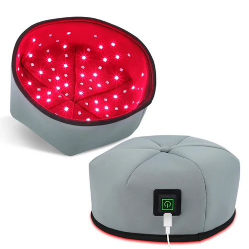 Red Light Therapy Device Hat for Hair Growth Near Infrared LED Helmet Treatment Cap Head Relaxation Prevent Loss Relief Scalp